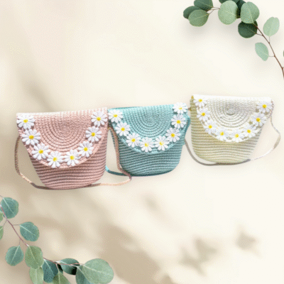 τσάντα με μαργαρίτες