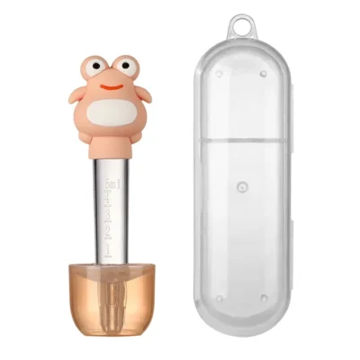 Σύριγγα Τροφοδοσίας για Μωρά με θήκη - Βατραχάκι Πορτοκαλί