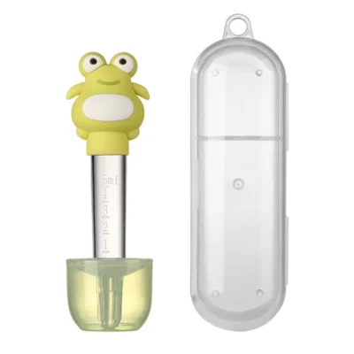 Σύριγγα Τροφοδοσίας για Μωρά με θήκη - Βατραχάκι Πράσινο