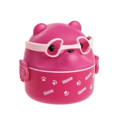 δοχείο φαγητού αρκουδακι φούξια