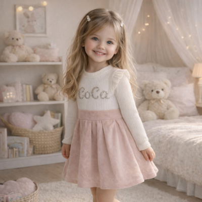 Velvet Rose Dress (2-12 ετών)