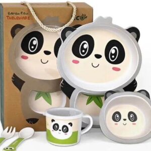 Σετ Φαγητού 6τμχ. από Φυτικές Ίνες Bamboo – Panda