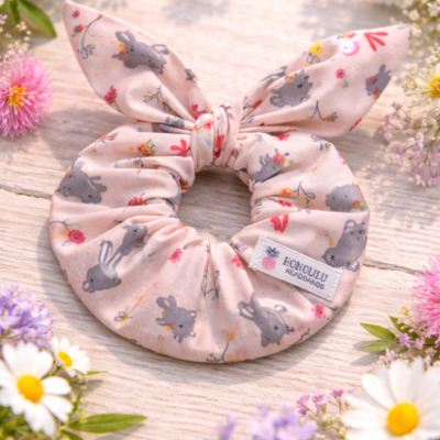 Happy Βunnies (Handmade Scrunchies)